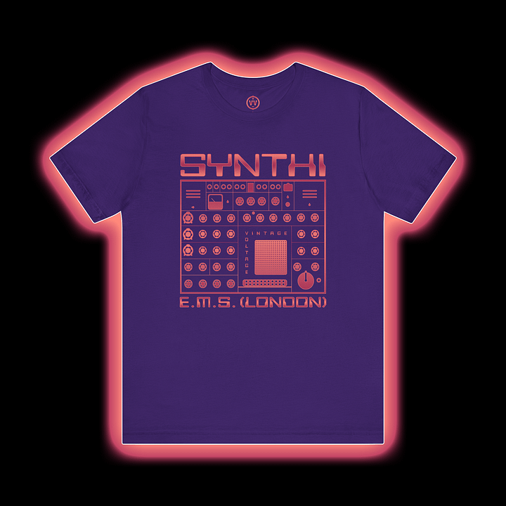 EMS Synthi T-Shirt - AKS VCS3 Electronic Music Studios (Vintage Analog Synth) FLAME PRINT product image (4)