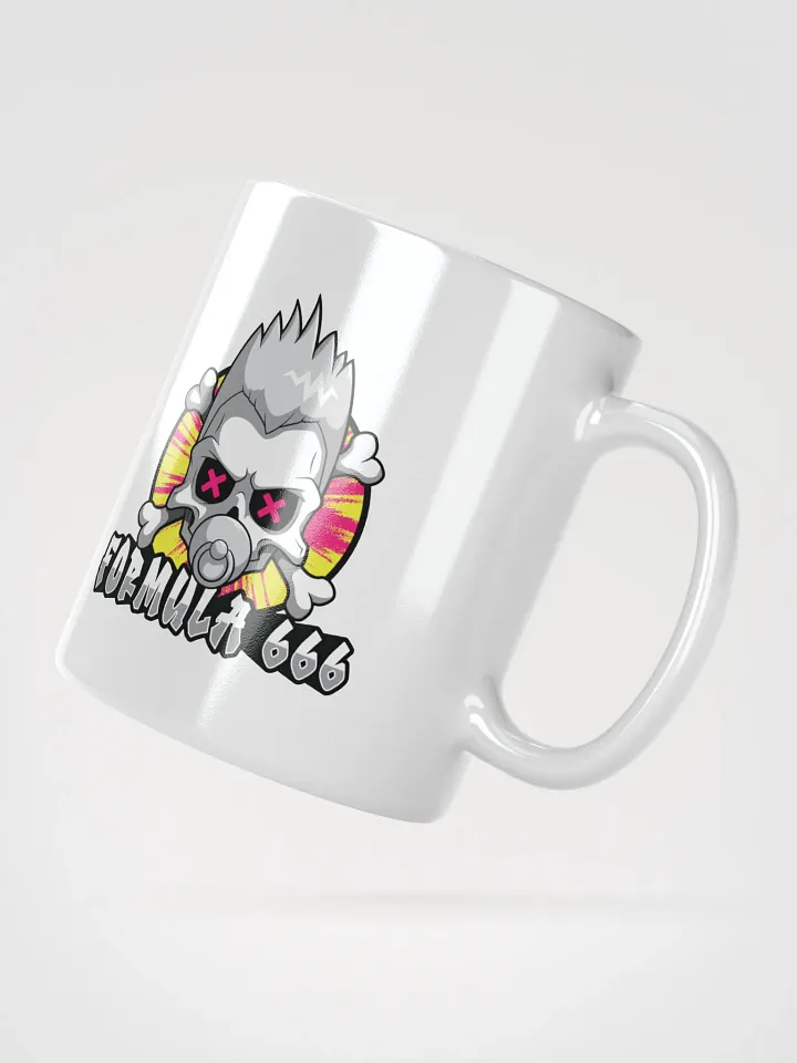 Retro Punk Coffee Cup – Formula 666 Design product image (2)