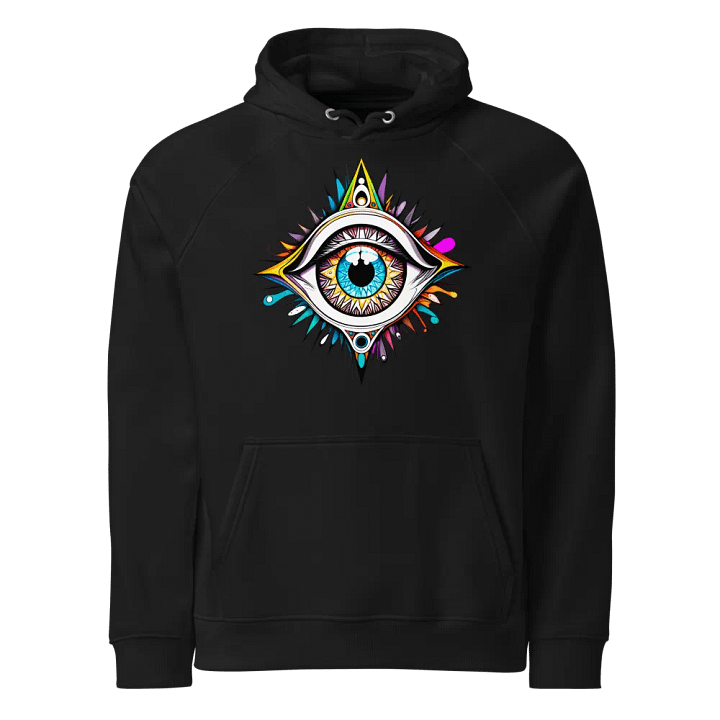 [Open Eye] - Unisex Eco Raglan Hoodie product image (1)