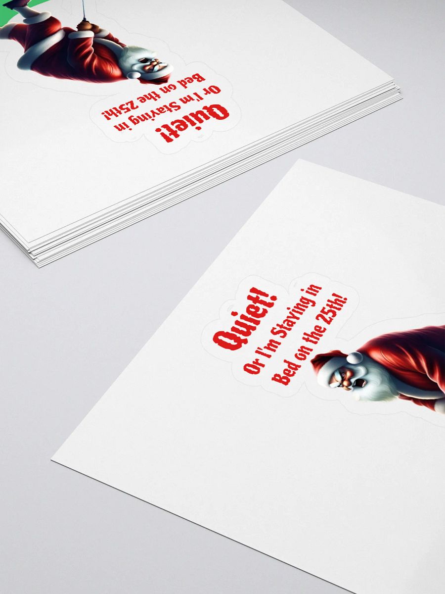 Quiet! Or I'm Staying In Bed On The 25th! Golfing Santa product image (4)