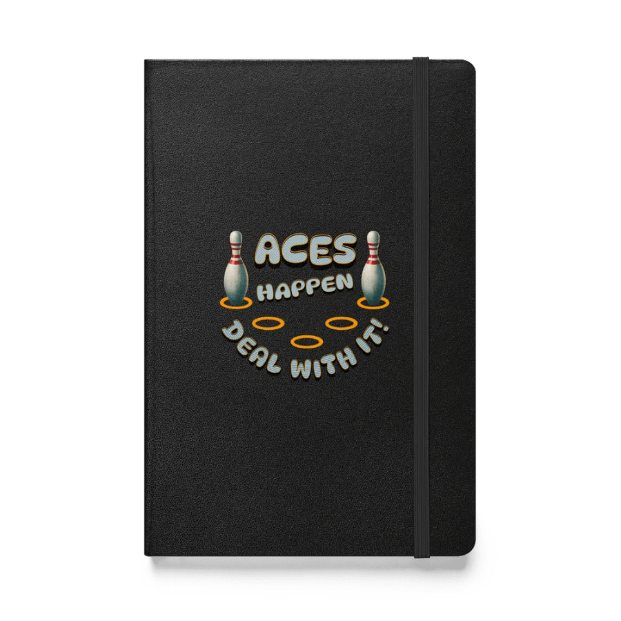 Aces Happen Deal With It Power Hardcover Journal product image (1)