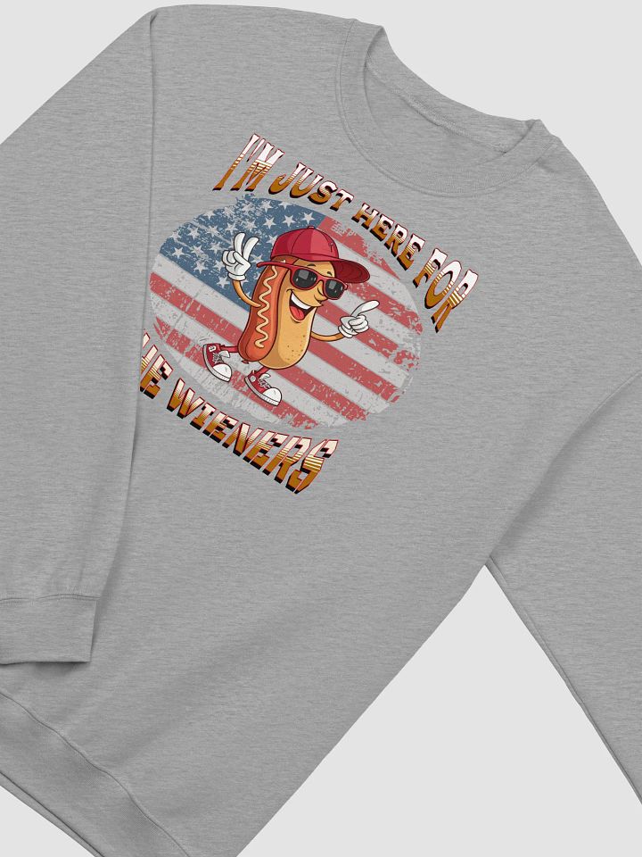 Im Just Here For The Wieners Hot Dog Crewneck Sweatshirt product image (20)