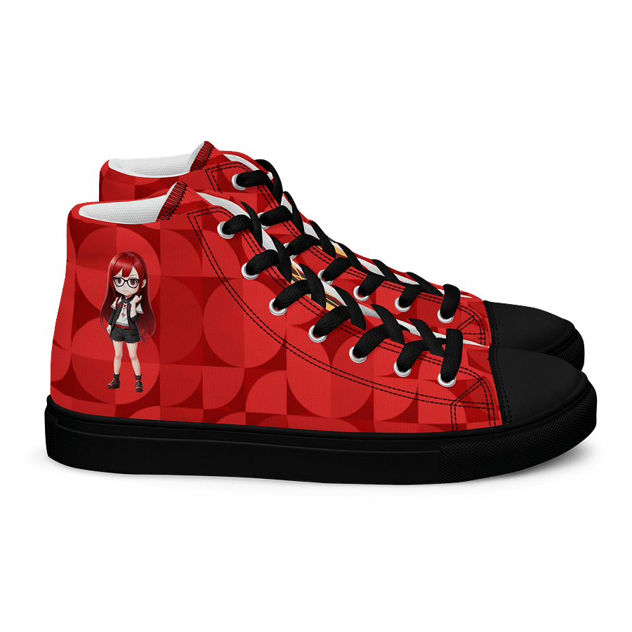 (Red CHIBI) K Women's High Top Canvas Shoes product image (2)