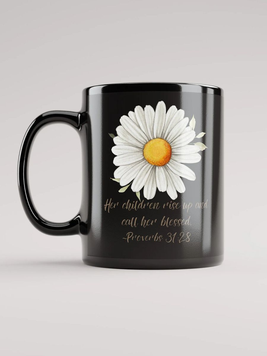 Blessed Mom Black Glossy Mug product image (12)