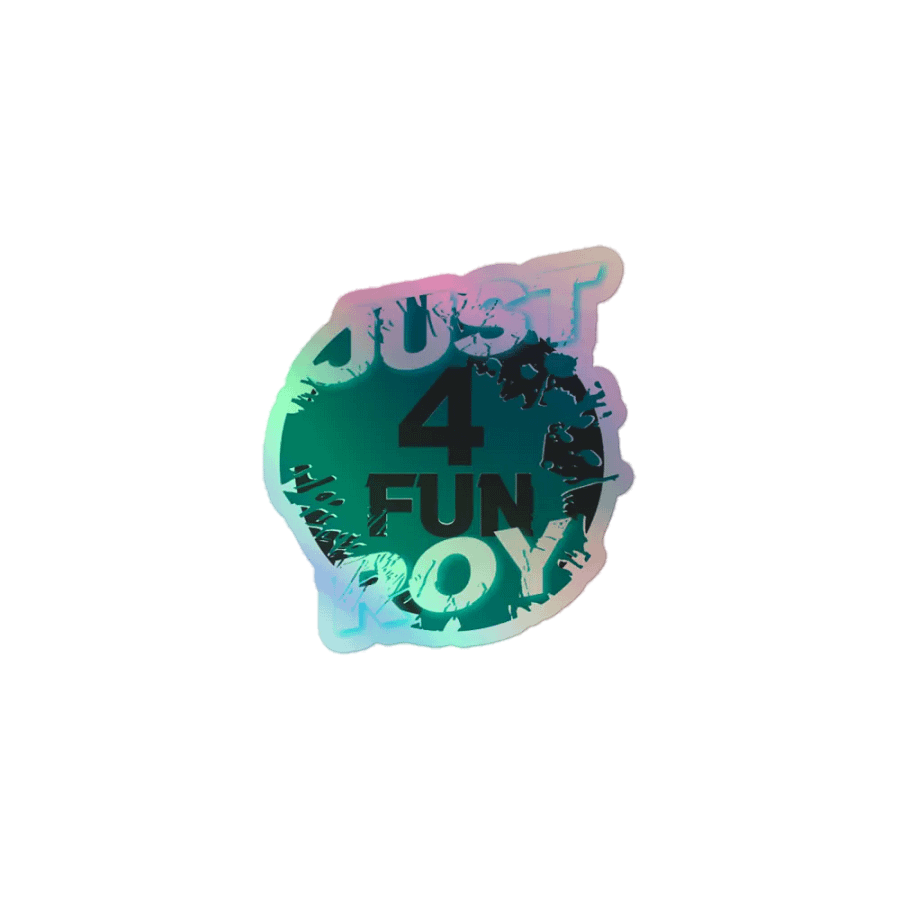 Just4FunRoy logo Holo sticker product image (1)