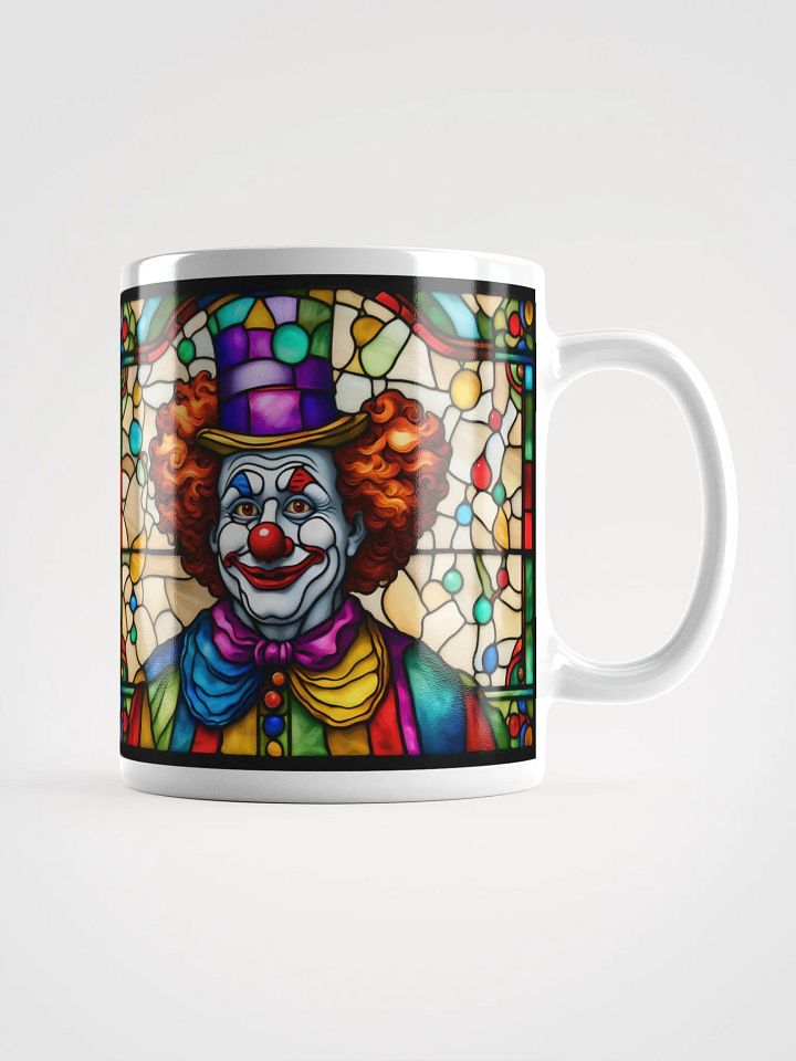 #005 Rusty Buttons Clown Stained Glass Mug product image (3)