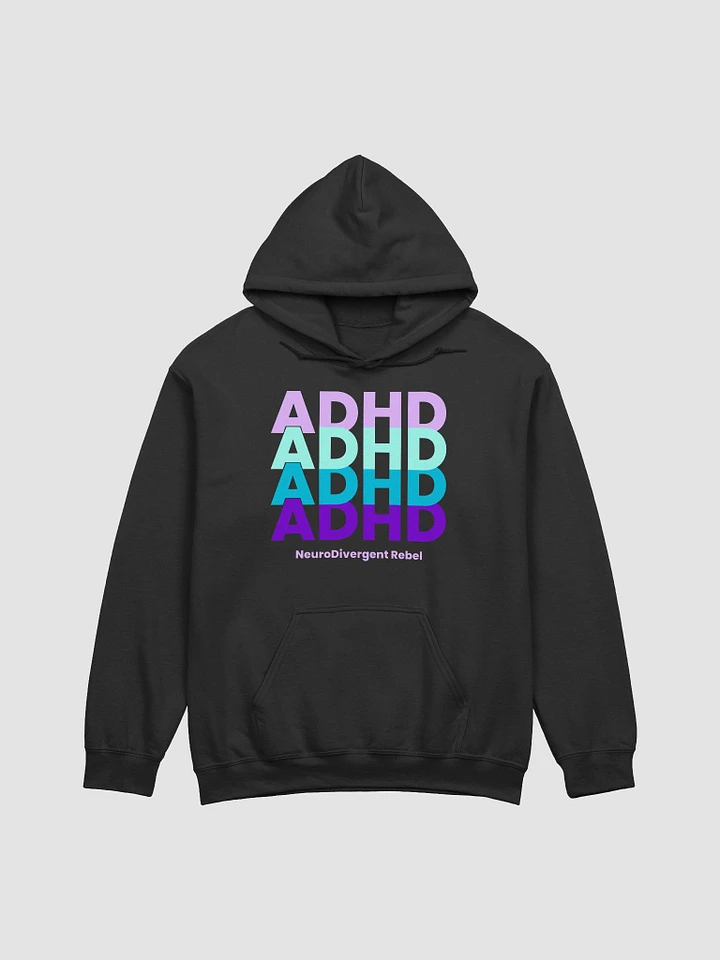 ADHD x4 (Lavender, Teal, Purple and Turquoise Words) Classic Unisex Hoodie product image (4)