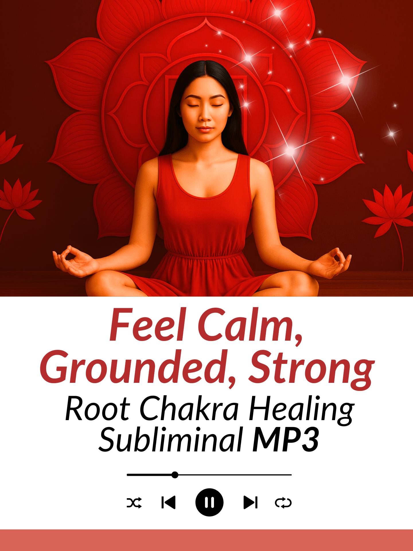 Root Chakra Healing Subliminal - Feel Calm, Grounded, Strong | MP3 Audio Download product image (1)
