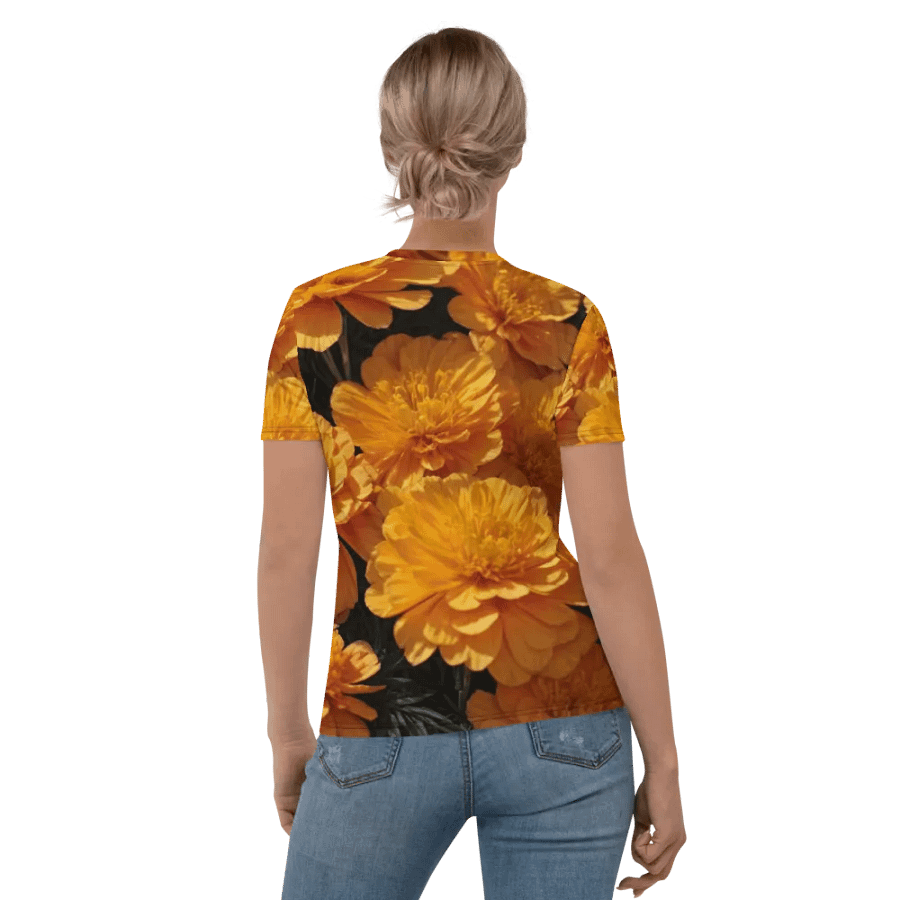 Marigold Mosaic: Vibrant Blooms Tees product image (4)