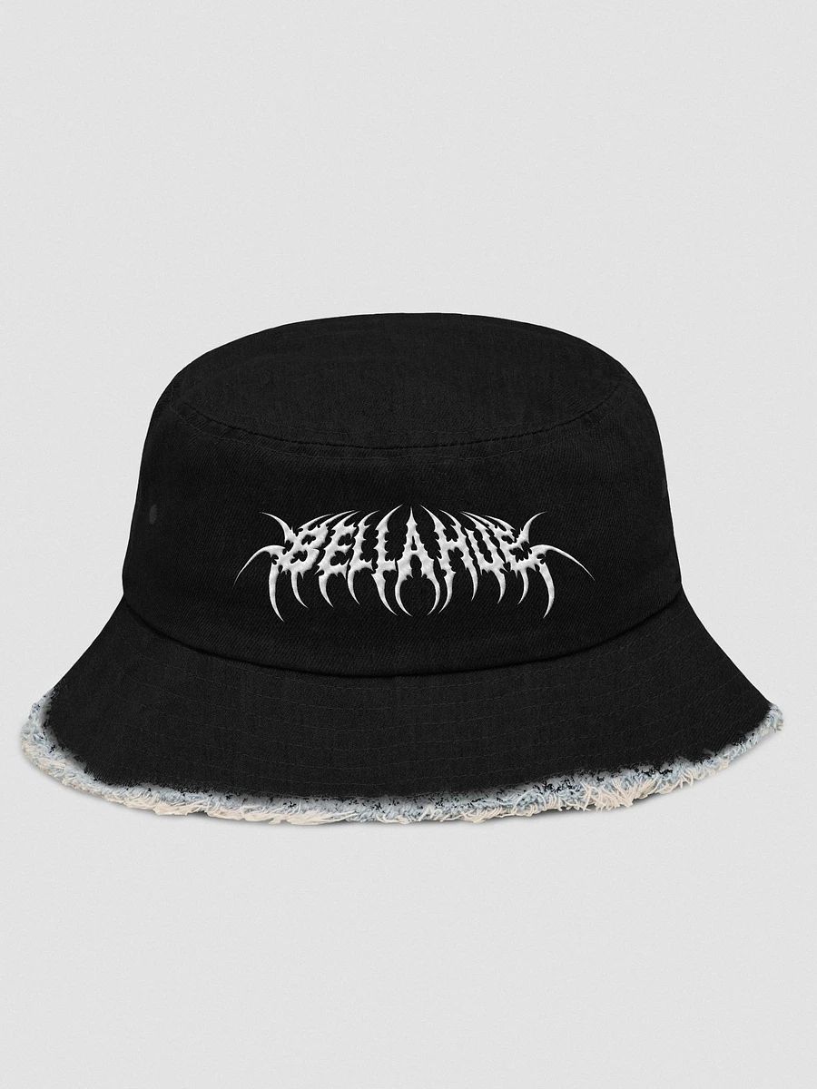 Bella Hue Embroidered Distressed Denim Bucket Hat product image (1)