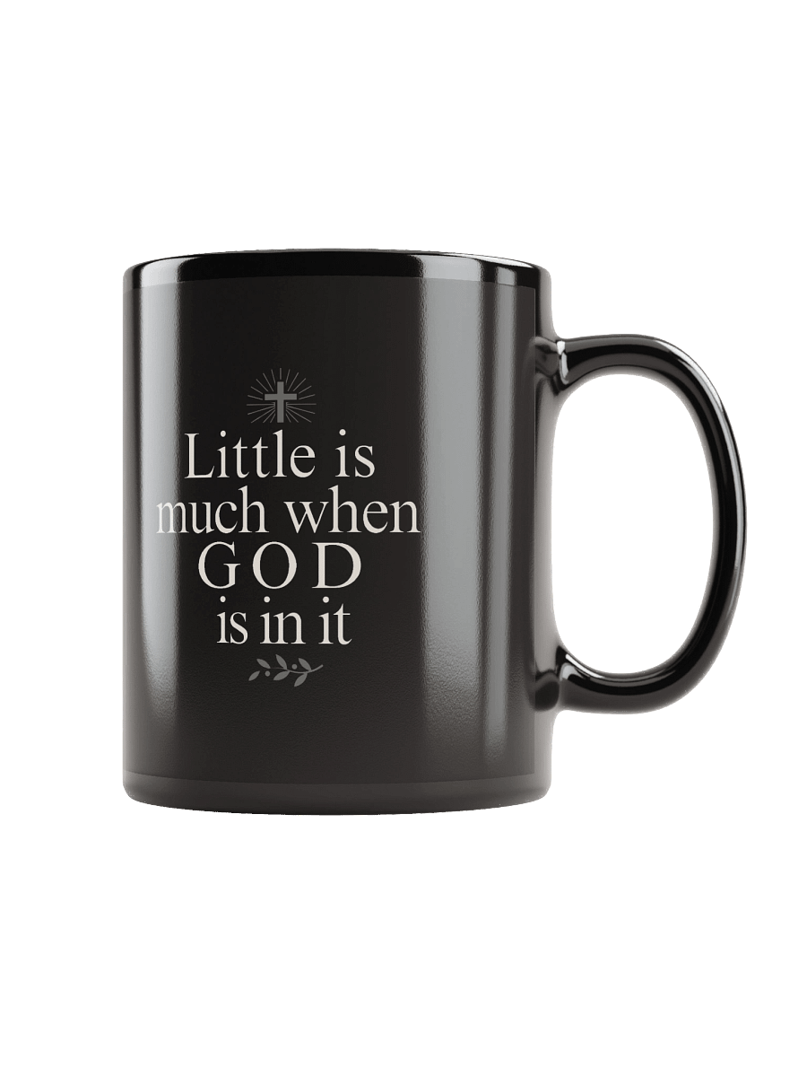 Divine Message Black Glossy Mug product image (2)
