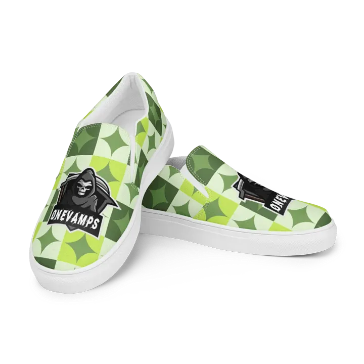 Men's Slip-On Canvas Shoes OneVamps Green Diamond product image (1)