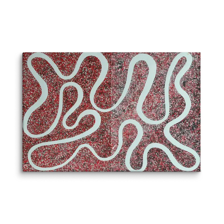 Black/Red Red/Black on Canvas (24" x 36") product image (1)
