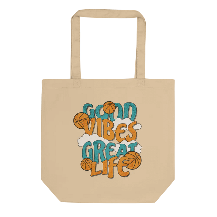 Good Vibes Great Life Basketball Tote Bag product image (1)