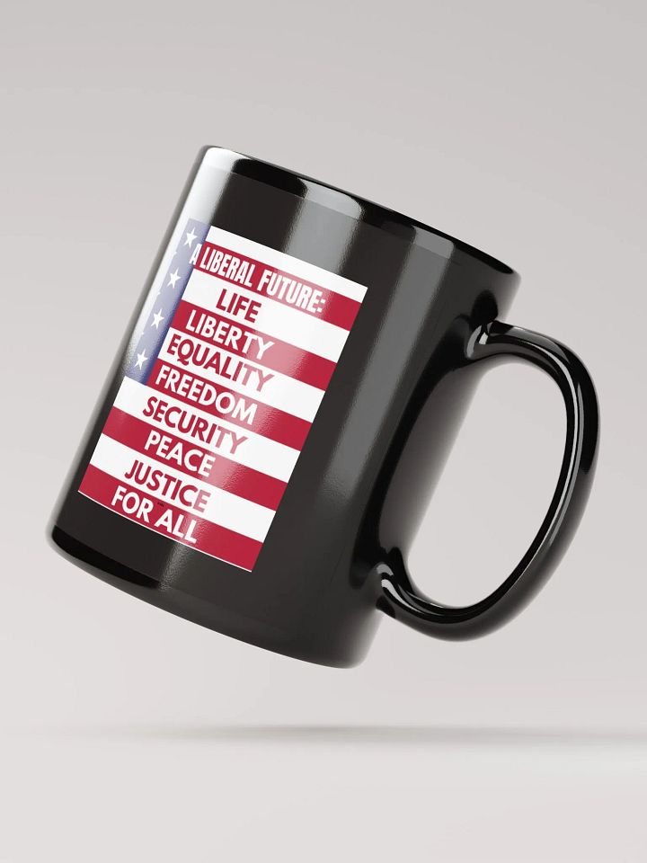 Liberal Virtues Glossy Black Mug product image (2)