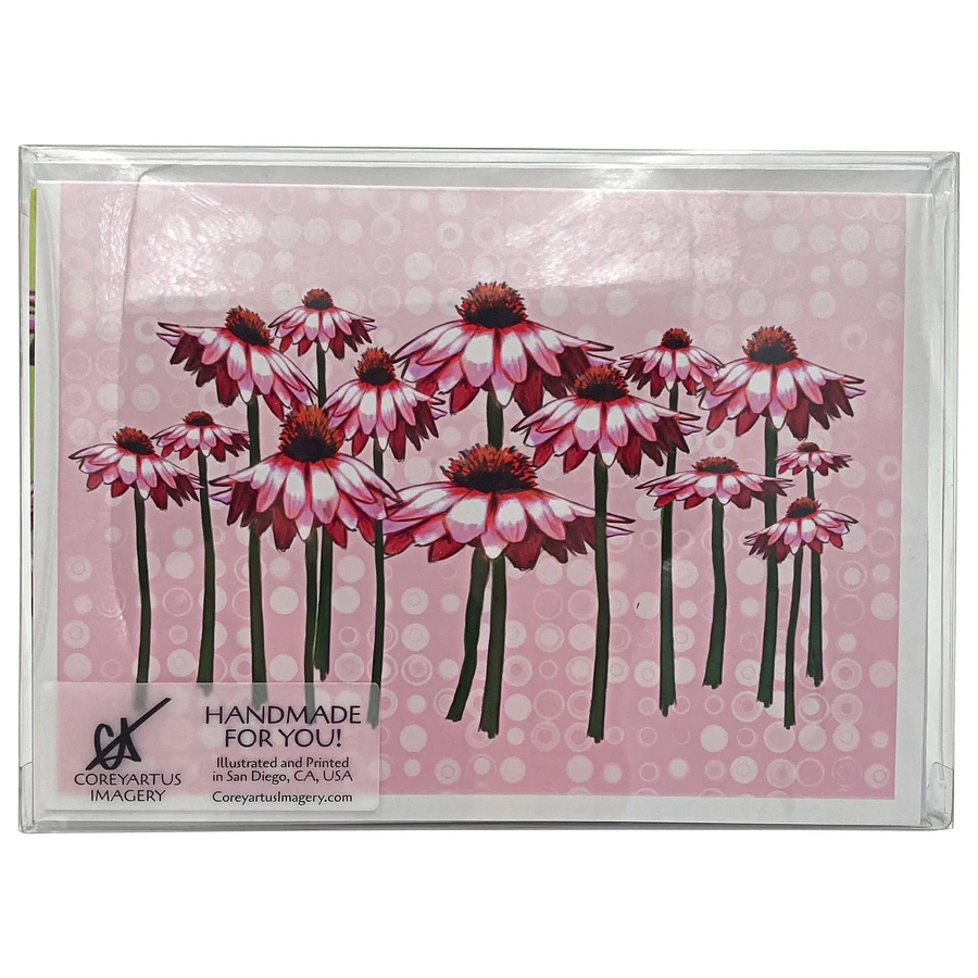 Field of Pink Daisies Greeting Cards, Assorted All Occasion Note Cards, 5x7 inch, Blank Inside, with Envelopes product image (10)