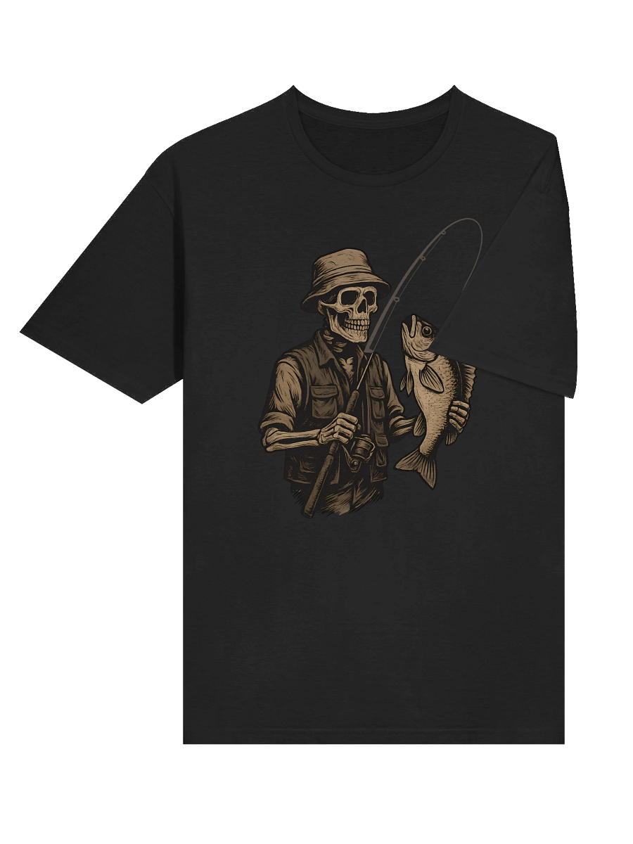 Skeleton Fishing T-Shirt – Bass Fisherman Graphic Tee for Anglers product image (11)
