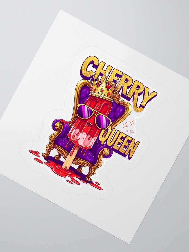 Cherry Queen Kiss Cut Stickers product image (4)