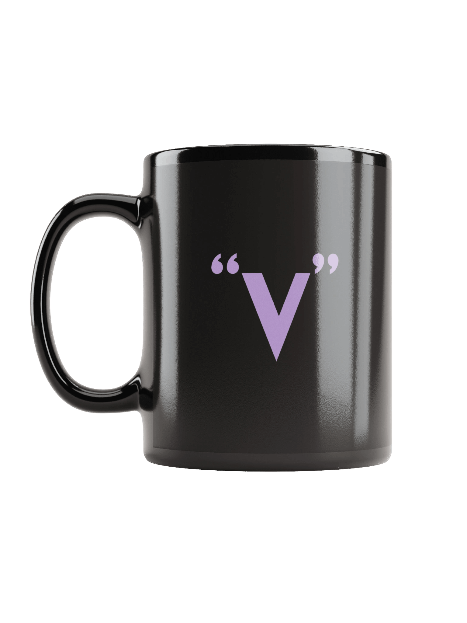 "V" for Valkyries Black Coffee Mug product image (11)