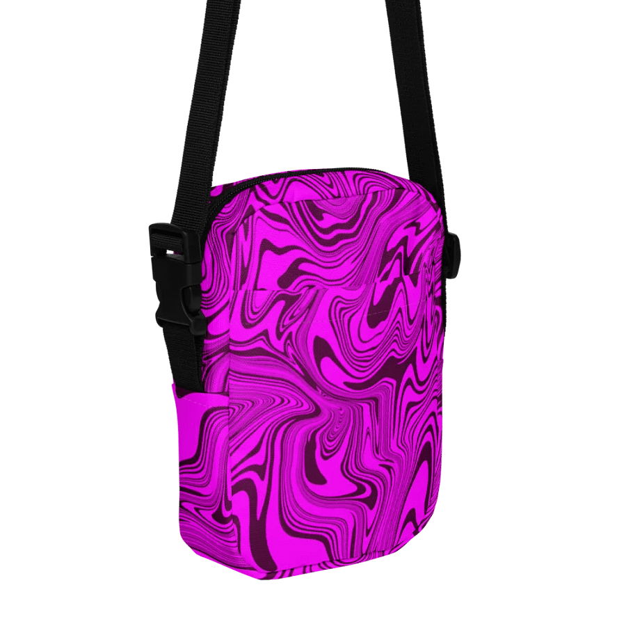 Utility Crossbody Bag - Abstract Purple Swirls product image (7)