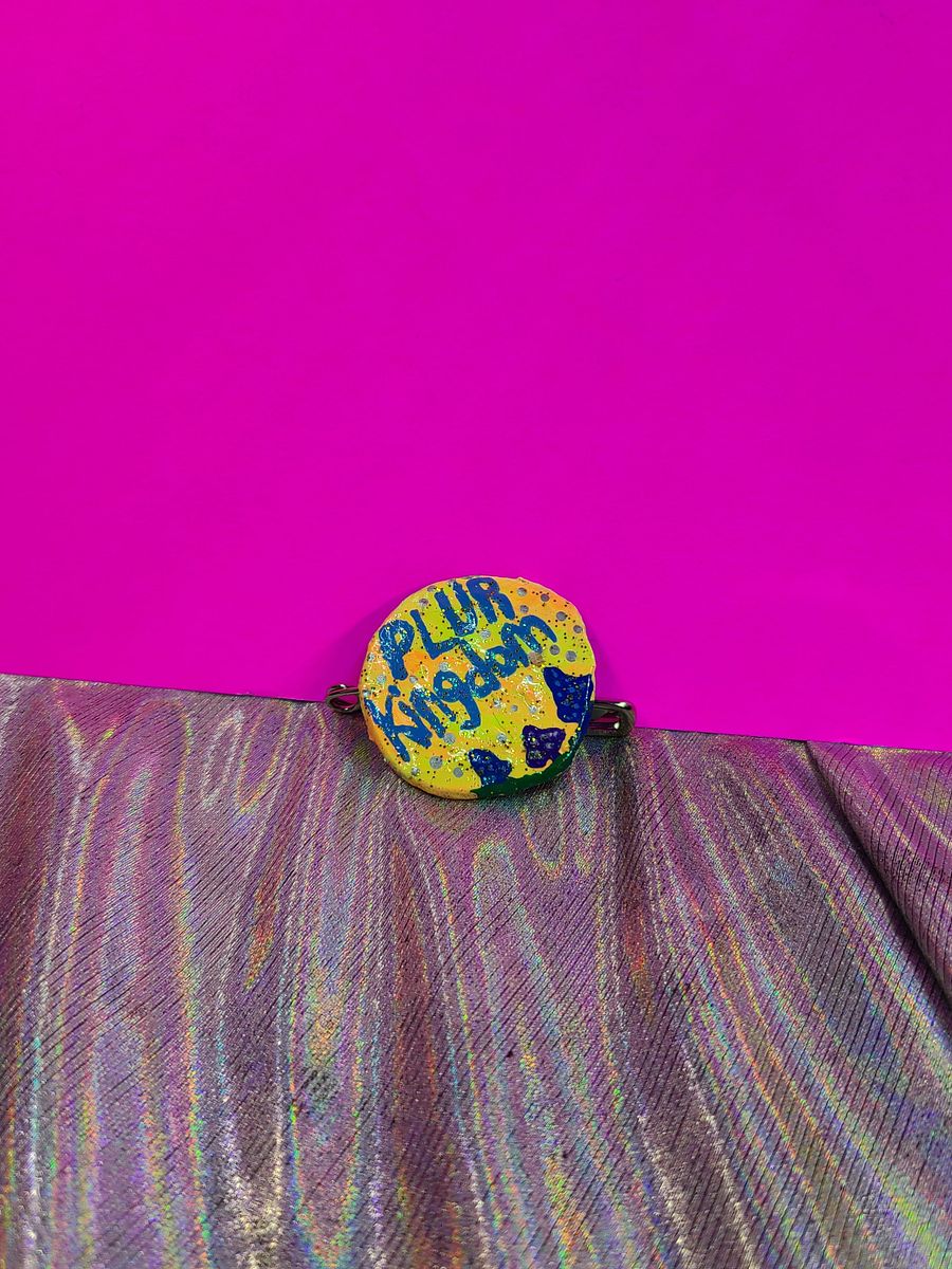 Mushroom Meadow PLUR Kingdom Bottle Cap Pin product image (3)