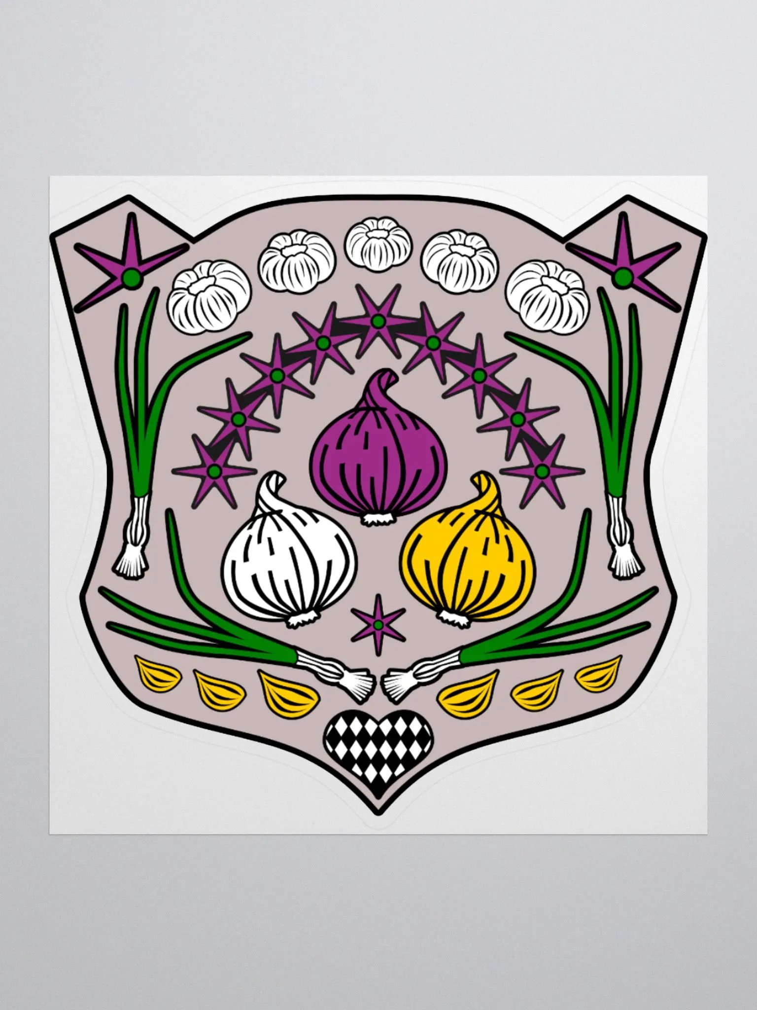 An Allegiance of Alliums Sticker product image (1)