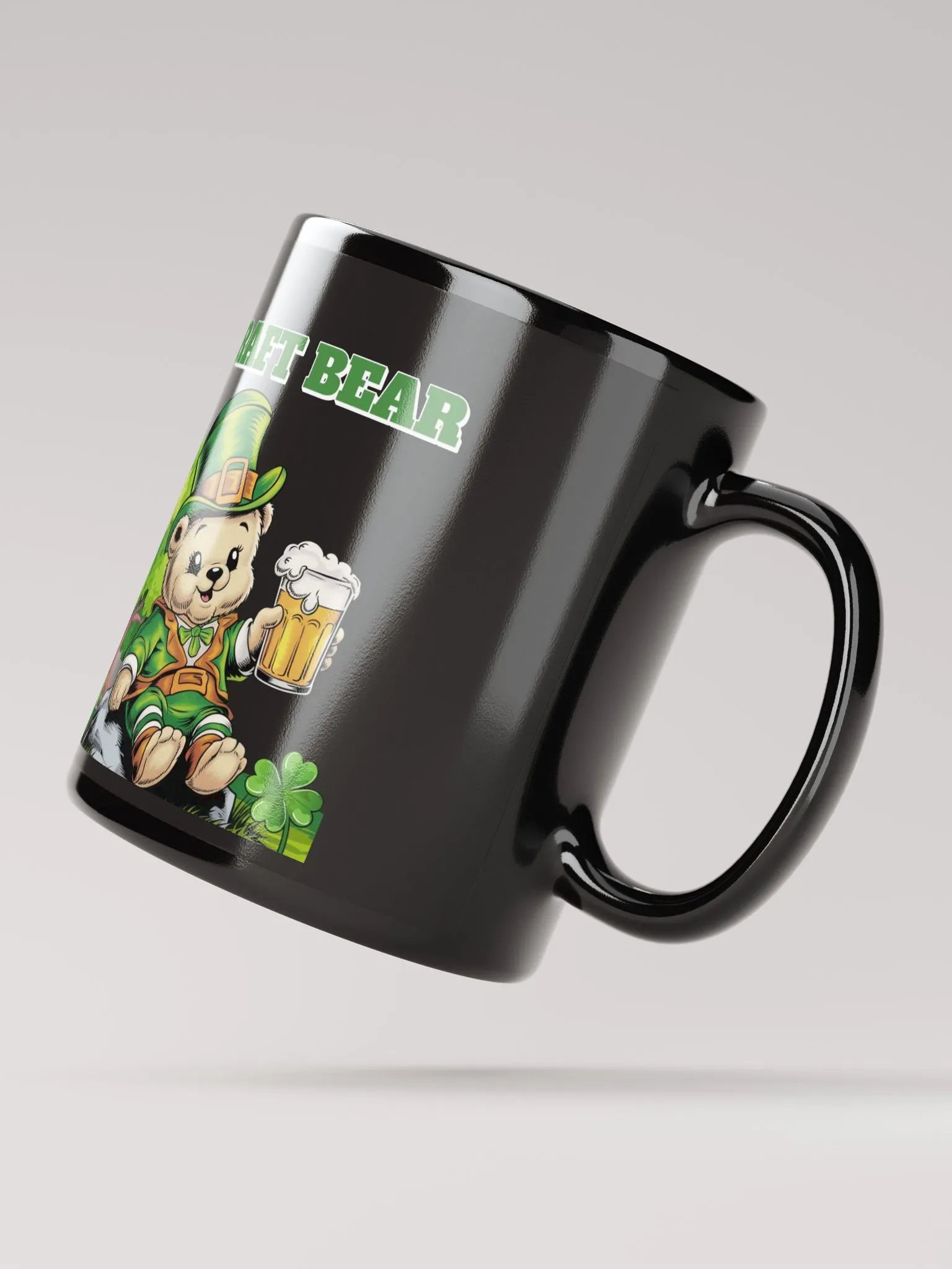 Craft Bear - St. Patrick's Day Black Coffee Mug product image (10)