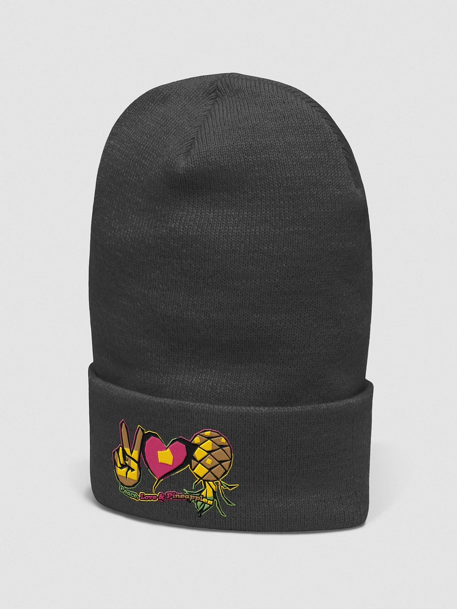 Peace Love & Pineapples embroidered swingers beanie product image (9)