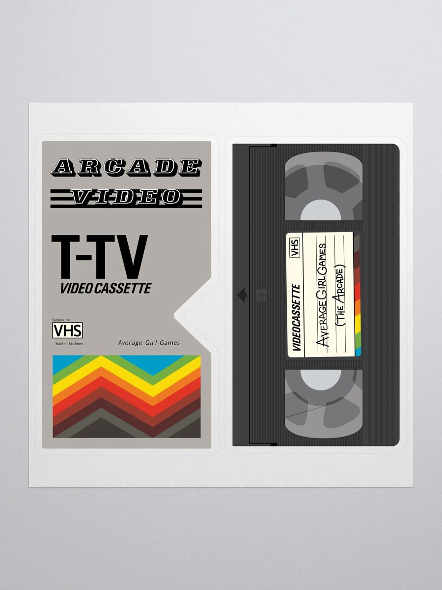 Arcade Video VHS Tape & Cover ∙ Sticker Sheet product image (1)