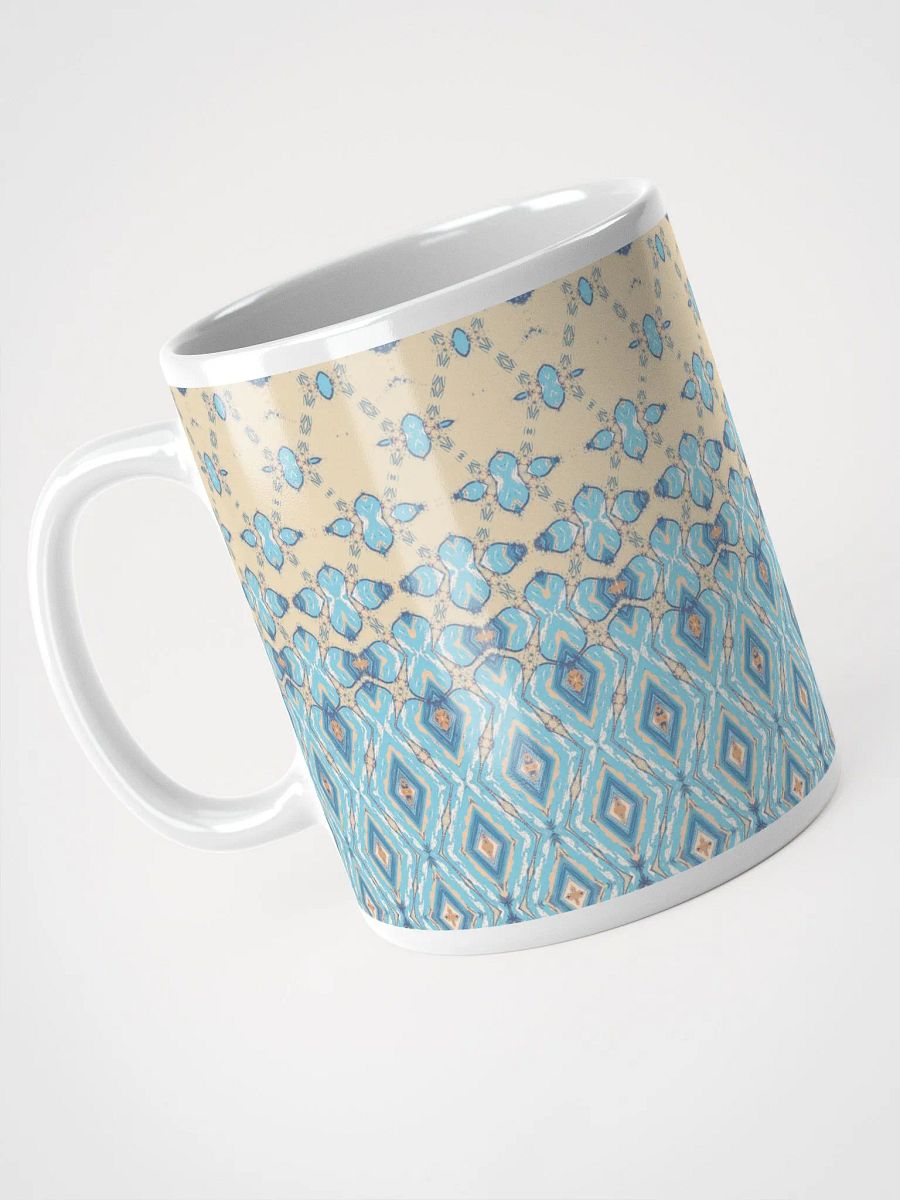Blue & Cream Diamond Metamorphosis Ceramic Mug product image (3)