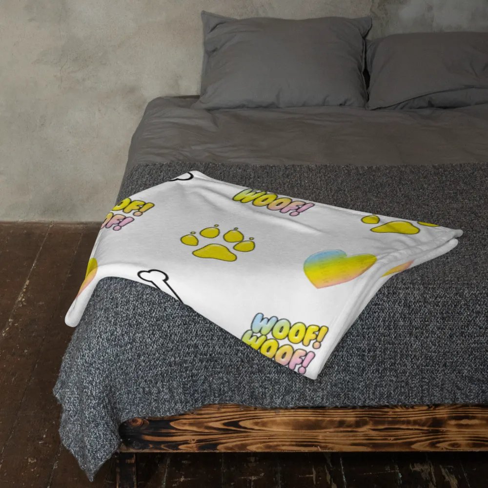 Pup Wrex Emojis - Throw Blanket product image (11)