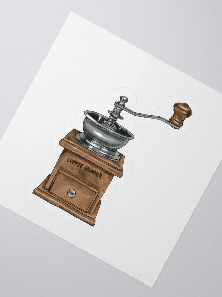 Vintage Coffee Grinder Sticker product image (5)