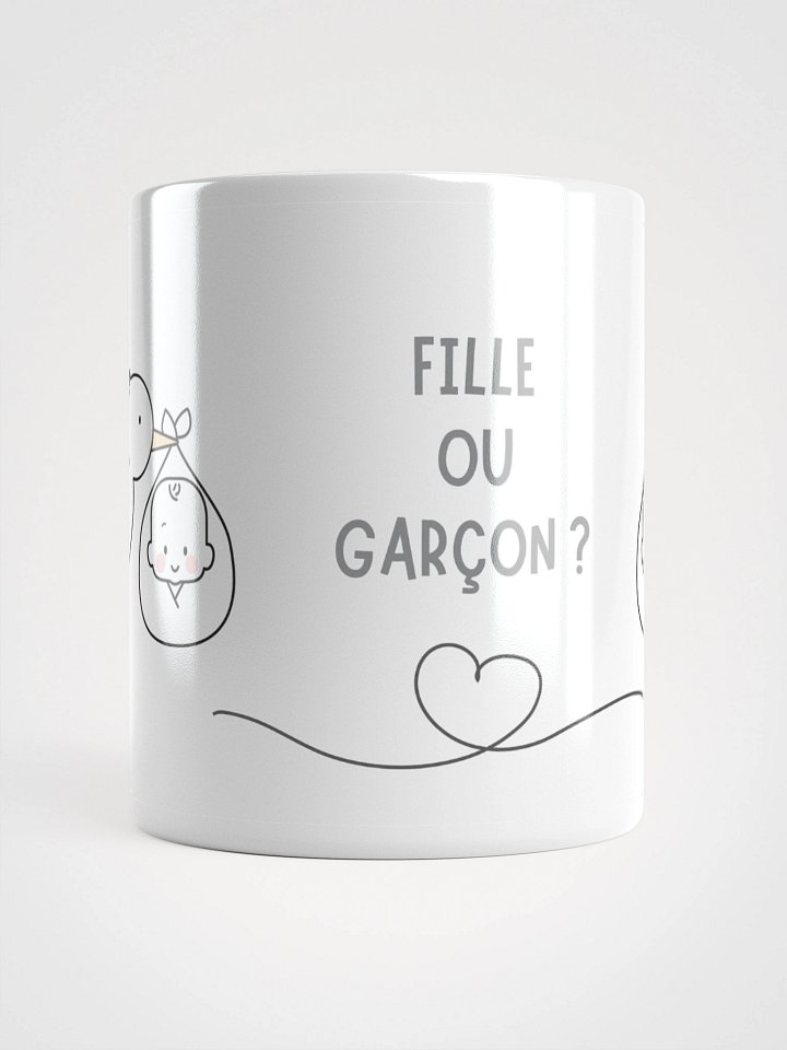 Mug Blanc - Fille ou Garçon ? - Cigogne Annonce Naissance - Cadeau Original product image (1)
