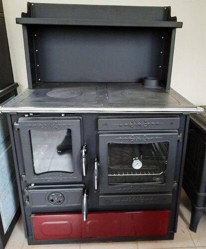 Guliver Wood Burning Cook Stove by Guca Black Left Hand Flue product image (1)