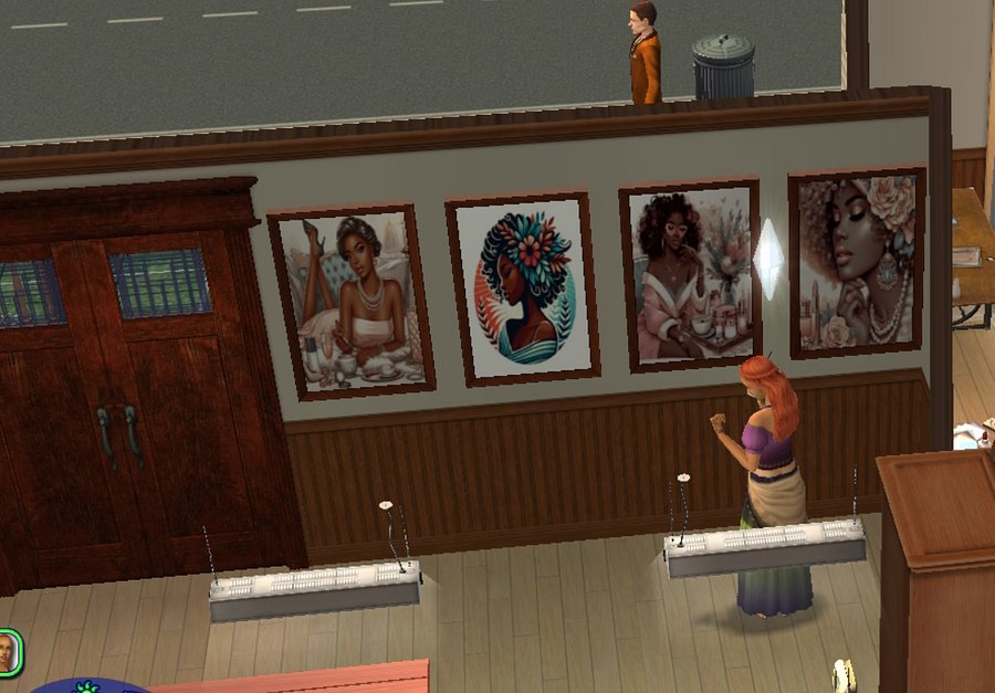 Sims 2 Custom Painting Collection 1 | African American | Makeup Art product image (1)