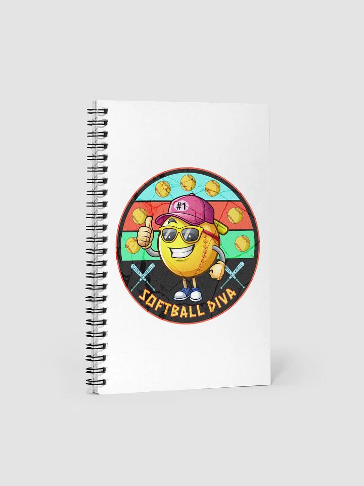 Softball Diva Spiral Notebook product image (1)