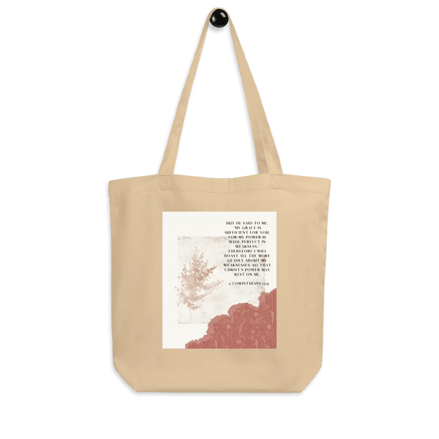 2 corinthians 12:9 tote bag product image (7)