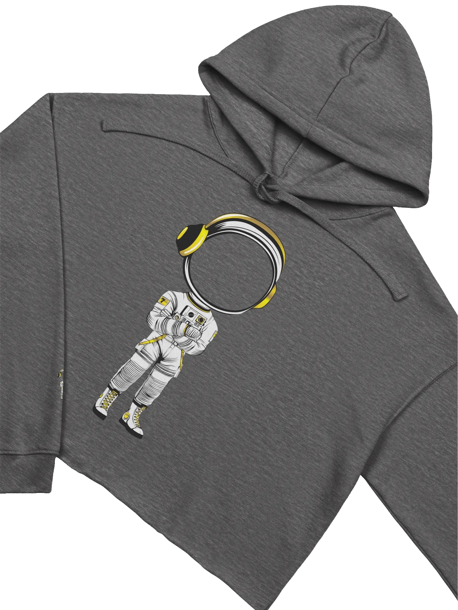 MARS CITY White Astronaut Cropped Hoodie product image (3)