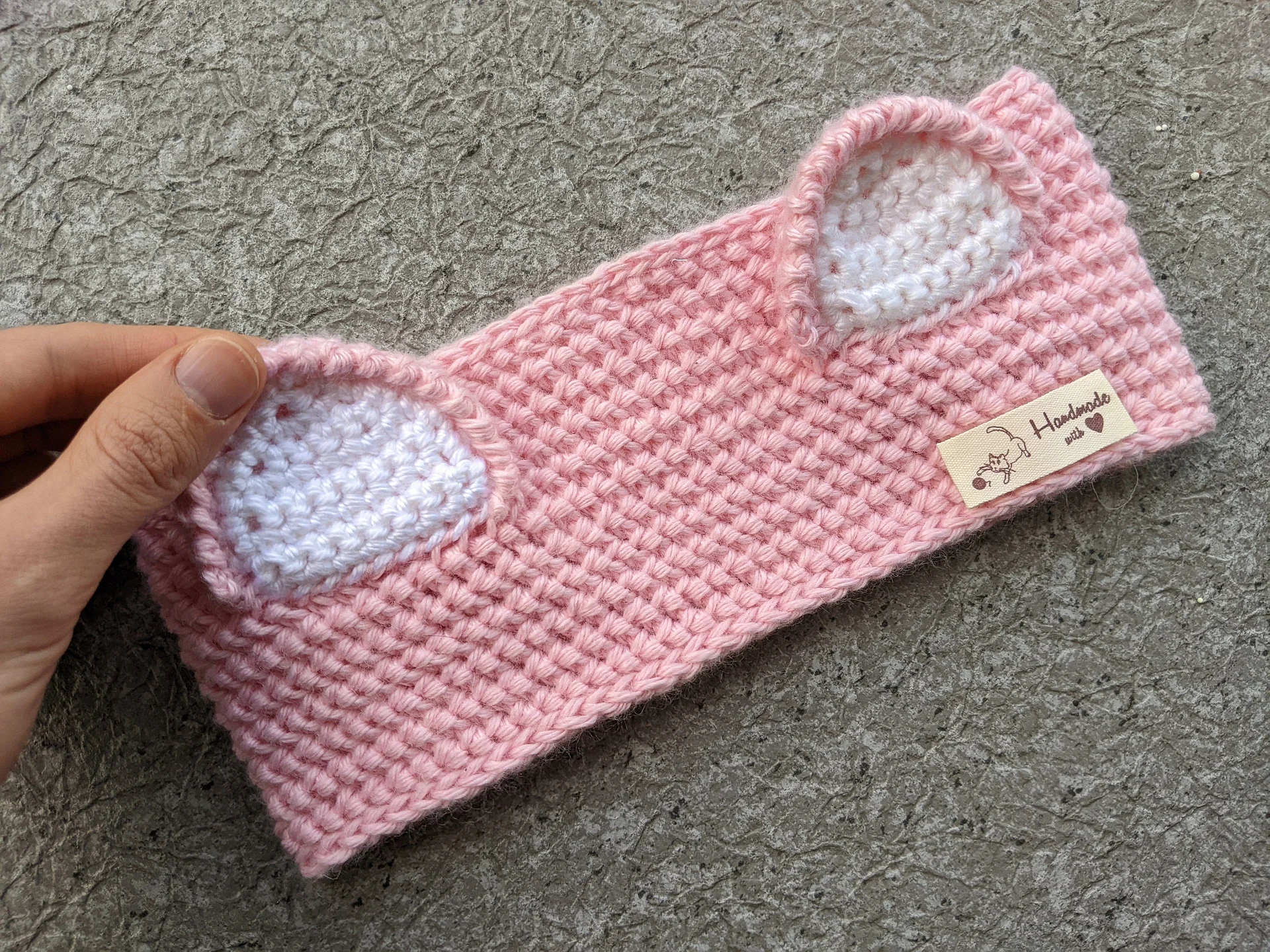 Crochet Kitty Ears Headband Pattern product image (3)