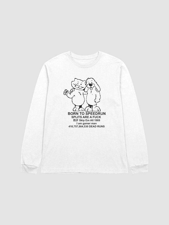 Born to Speedrun - Longsleeve Tee - White product image (1)