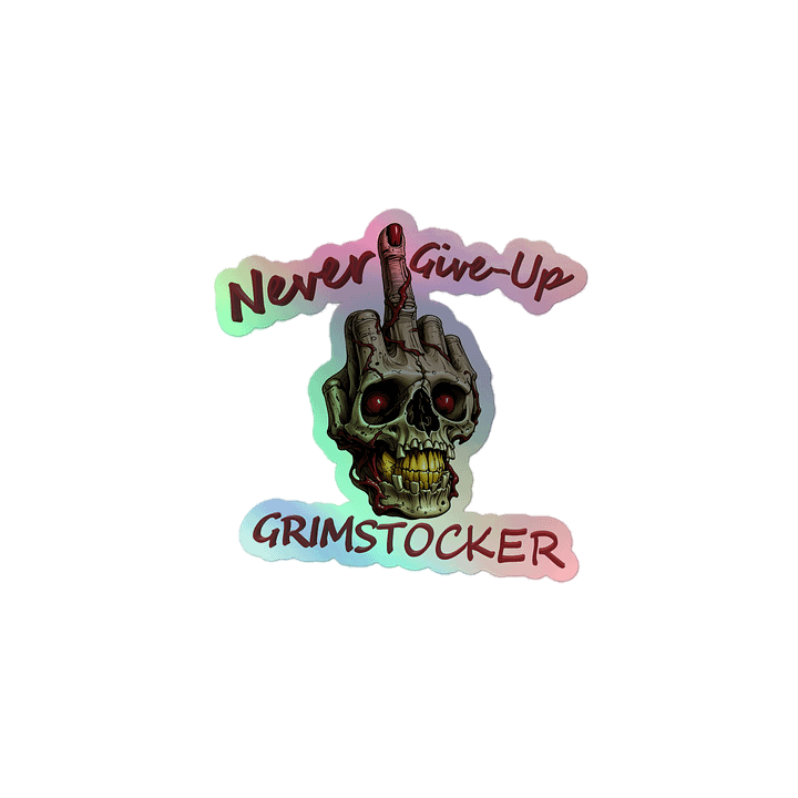 NEVER GIVE UP HOLO product image (1)