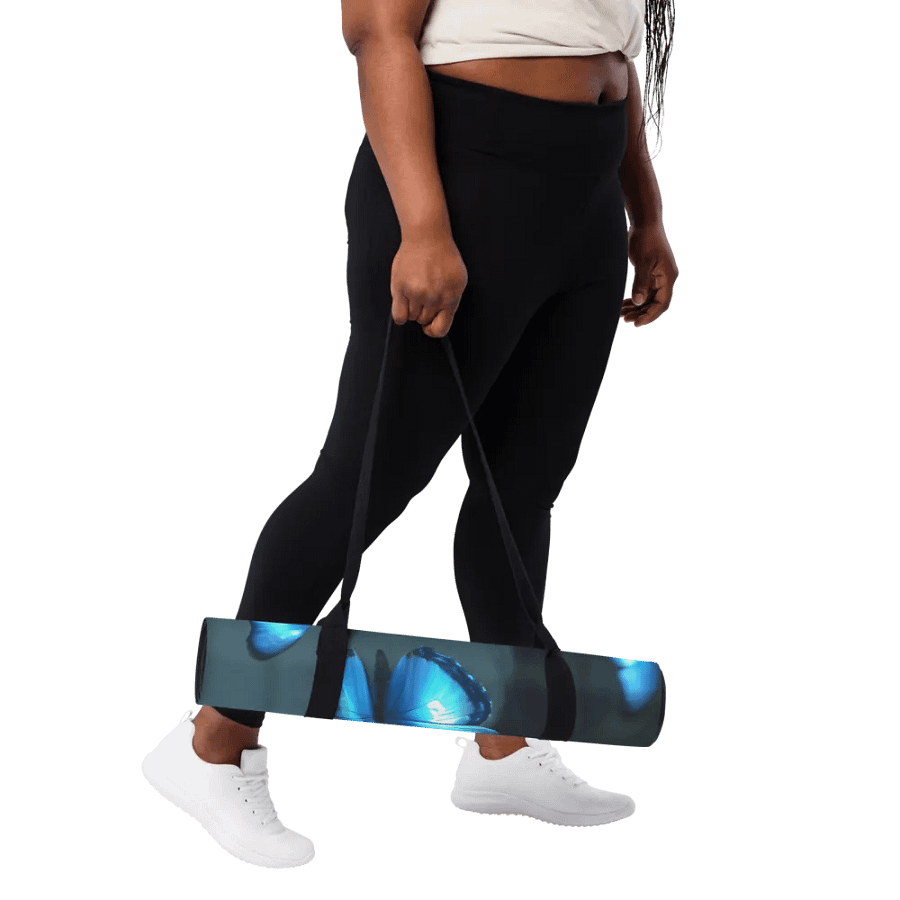 Luminescent Butterflies Yoga Mat product image (4)