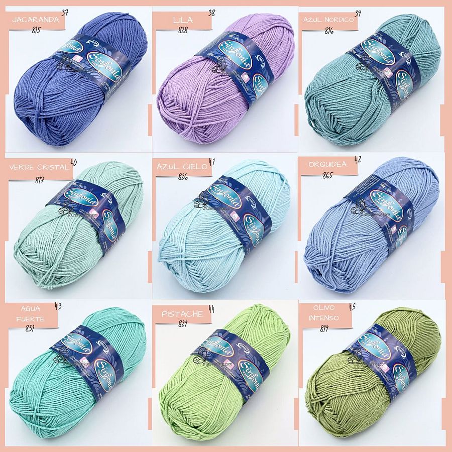SINFONIA – Premium Mercerized Cotton Yarn🧶 [100g]100% Mercerized Cotton product image (6)