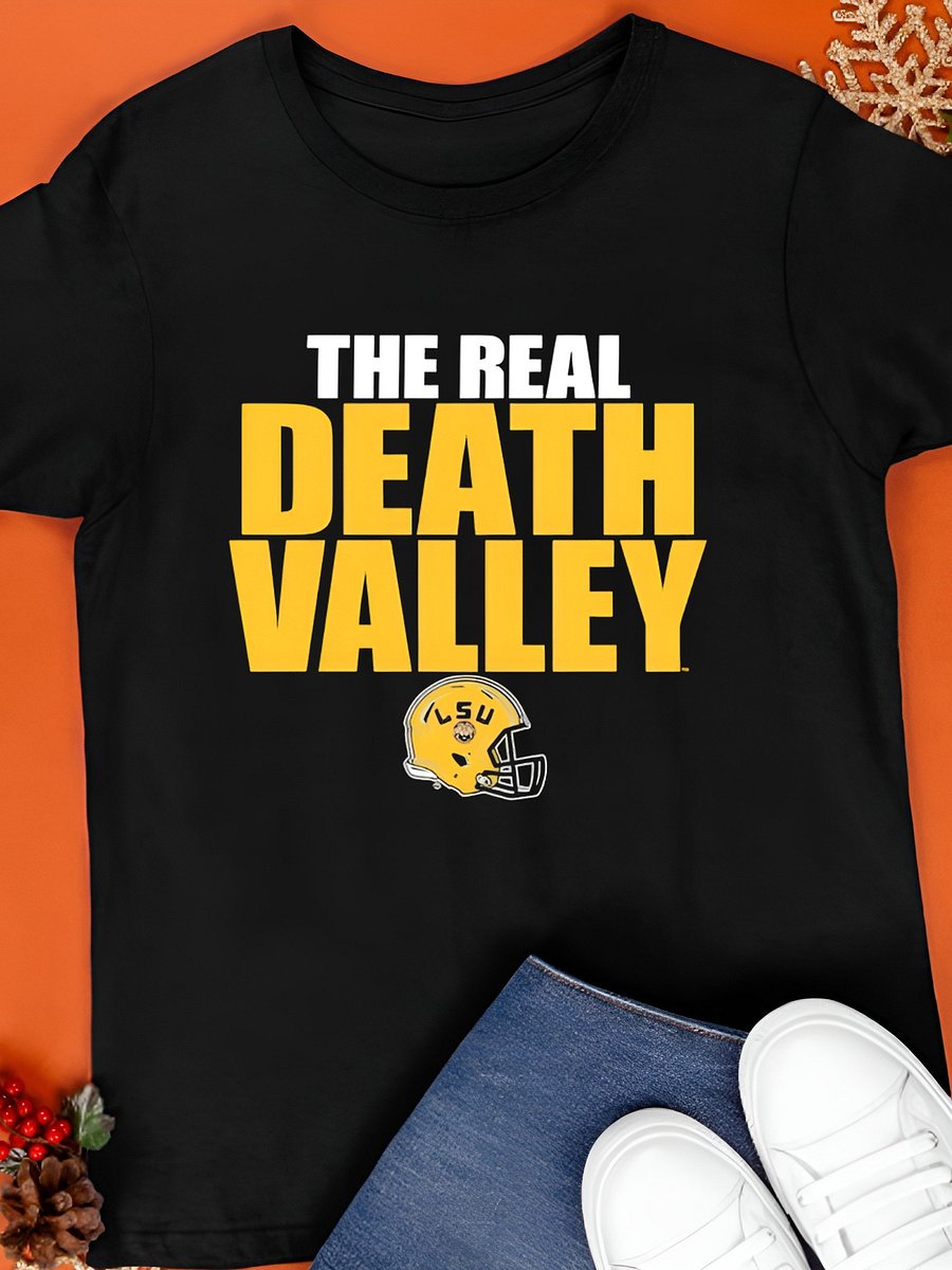 LSU Tigers The Real Death Valley helmet T-Shirt product image (1)
