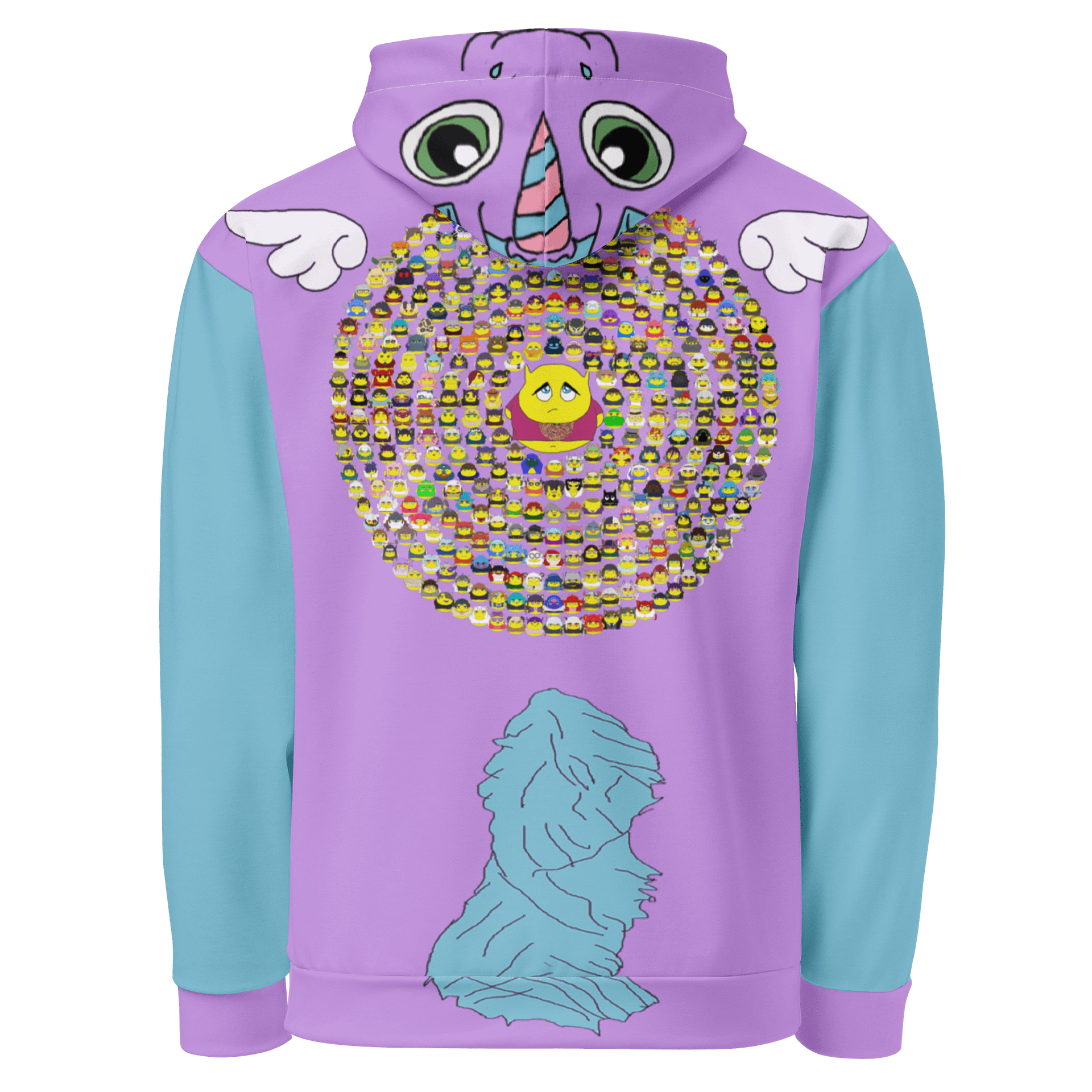 Pocky's Comfy Cozy Chaos cued Pullover Hoodie product image (3)