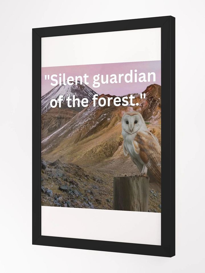 Wall Art Owl Framed High-Quality Matte Poster (in) product image (2)