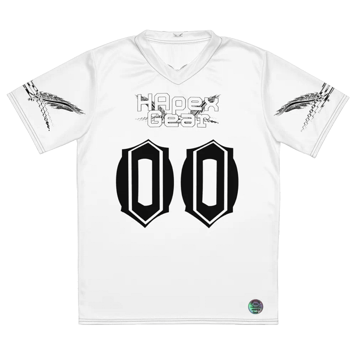 Capital NEFFEX - White - Recycled Unisex Sports Jersey - White HApex Gear Black Logo product image (2)