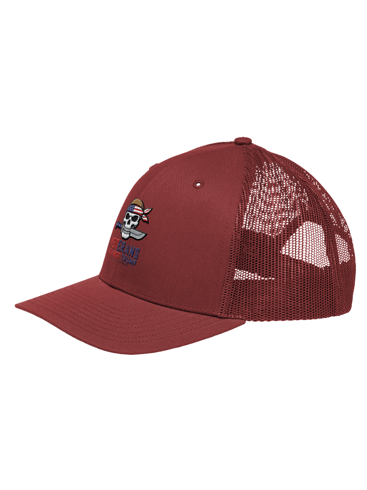 Veterans Against Trump Skull Trucker Hat product image (7)