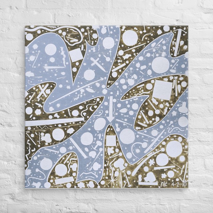 Cartoon Clock (2010) on Canvas (32" x 32") product image (2)
