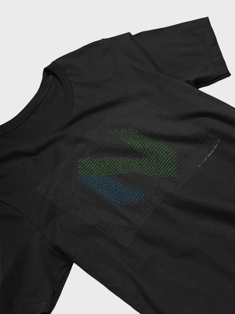 Neovim repos black t-shirt product image (3)